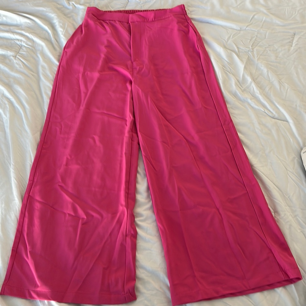 Pink Wide Leg Fashion Nova Pants